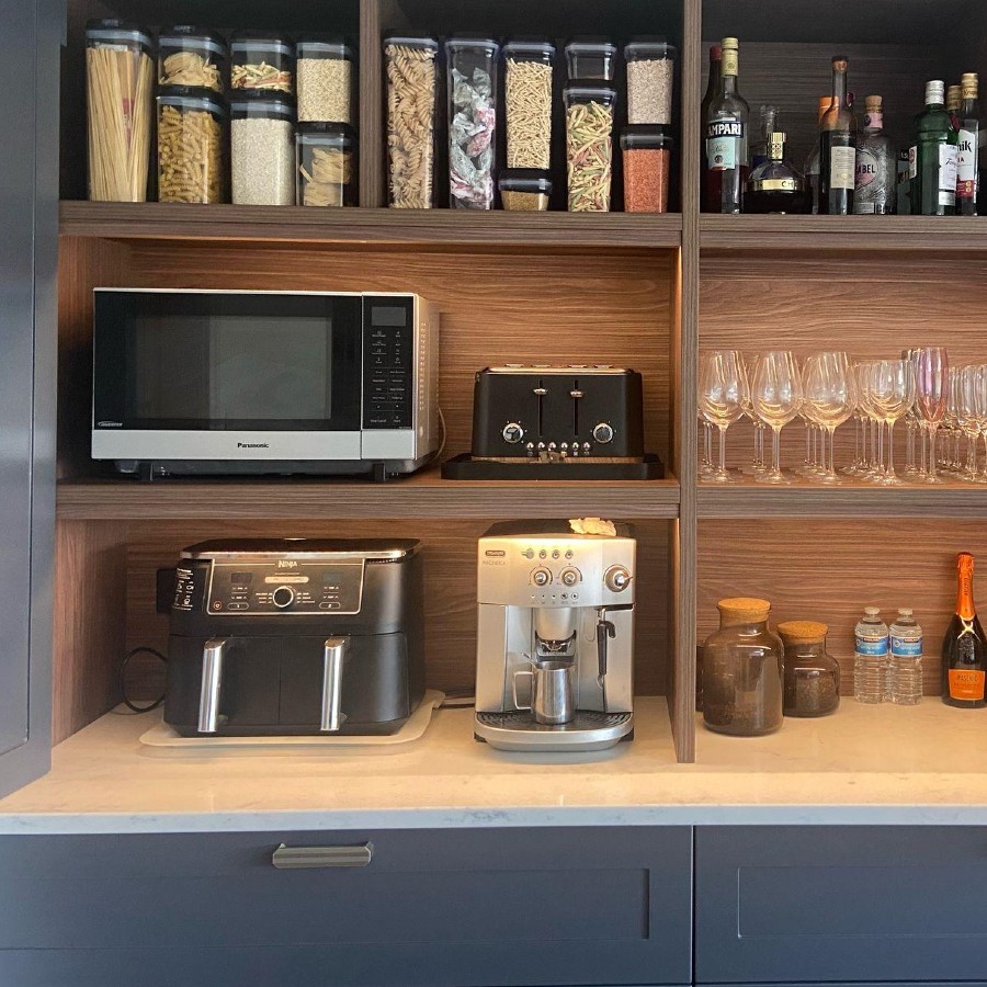 Image of Kitchen Appliance built into bespoke furniture